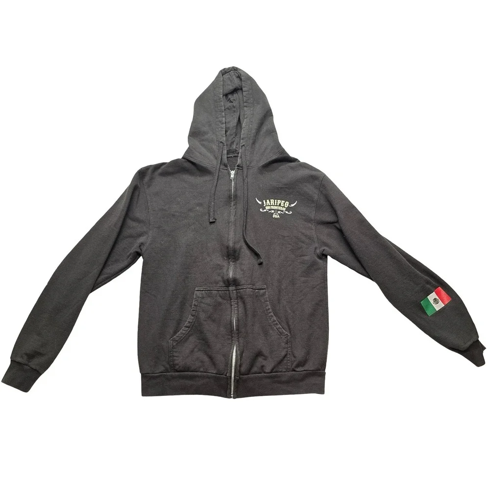 Pepe Aguilar Jaripeo Sin Fronteras Hoodie Black‎ Western Rodeo Mexico